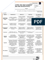 Rúbrica Declamación