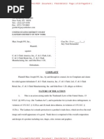 Marc Joseph NY v. Clark's - Complaint