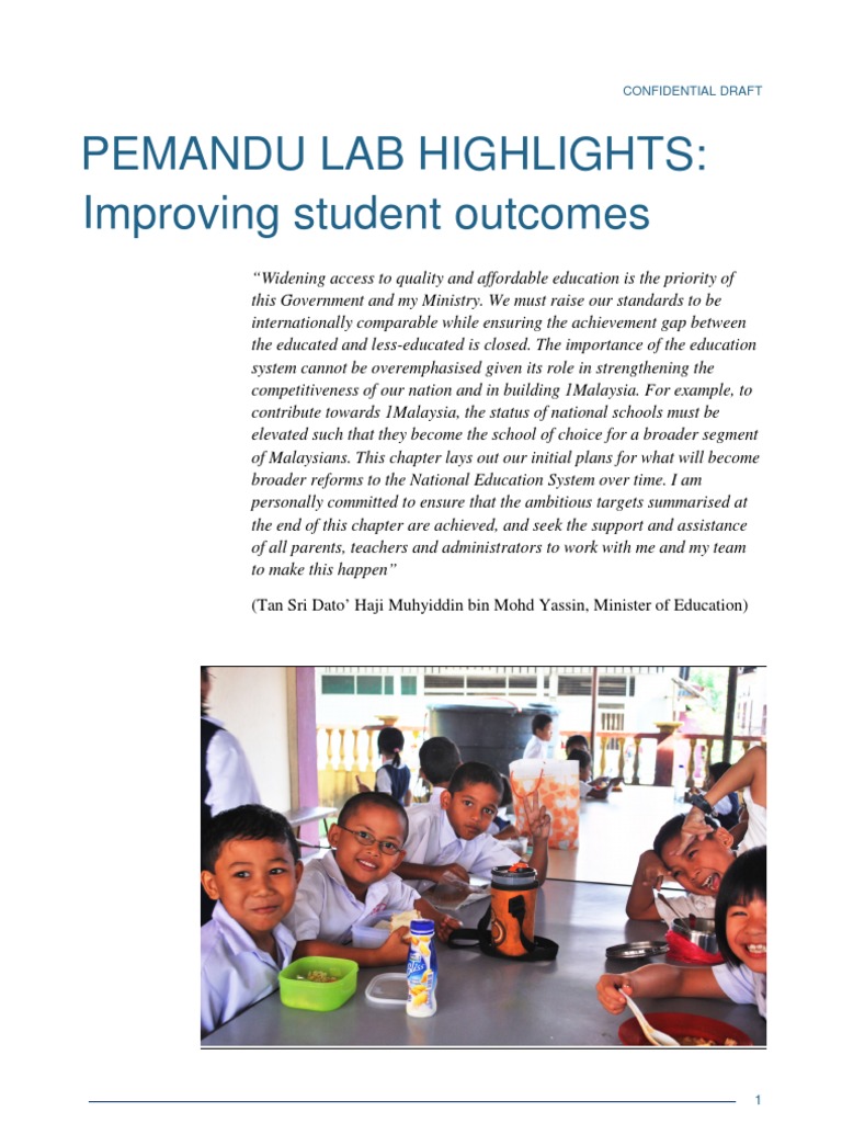 PEMANDU Lab Highlights - Education | PDF | Preschool | Literacy
