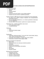 FARMACOLOGIA  ANTIDEPRESSIVOS
