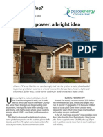 Solar Power: A Bright Idea: Watt's Happening?