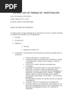 Estructura de Trabajo de Investigacion Grado Octavo