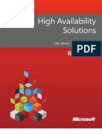 High Availability Solutions