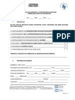 Formulario Unico de Inscripcion Proyectos Ddpcac