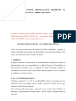 Mandado de Segurança contra caducidade de concessão