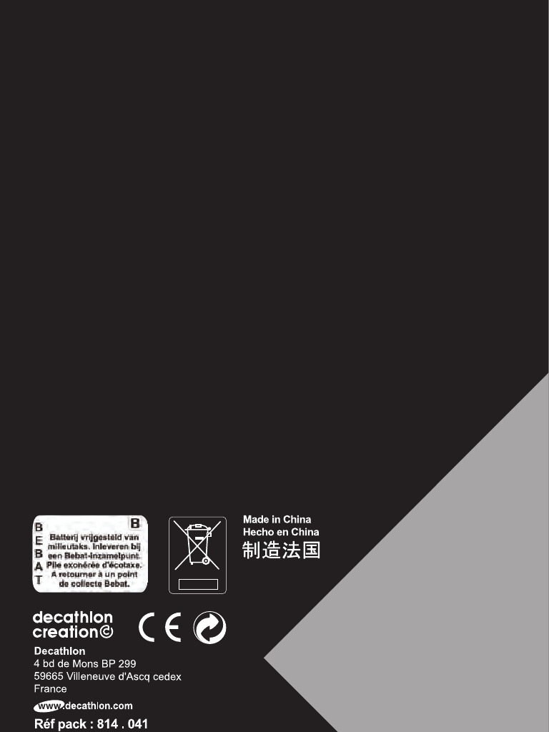 User Manual Geonaute Heart Rate Monitor Cw600t e PDF Reloj Hora