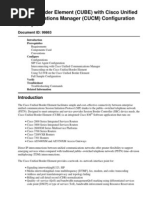 Unified Border Element (CUBE) With Cisco Unified Communications Manager (CUCM) Configuration Example