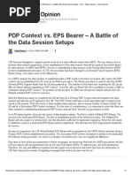 PDP Context vs. EPS Bearer