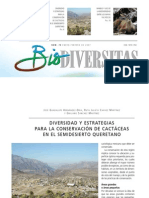 Diversidad y Estrategias para La Conservación de Cactáceas en El Semidesierto Queretano