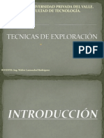 TECNICAS DE EXPLORACIÓN