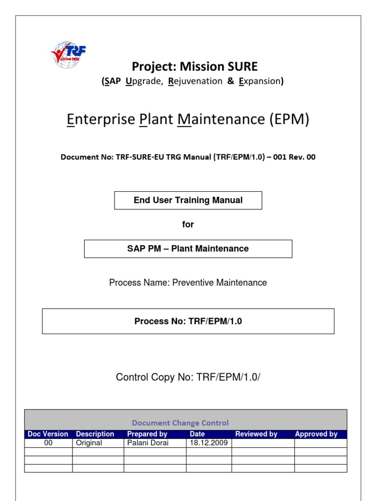 SAP PM Preventive Maintenance Manual | PDF | Icon (Computing) | Computing