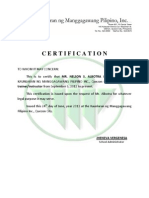 Employment Certificate