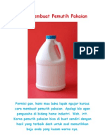 Download Cara Membuat Pemutih Pakaian by mataharicourse SN161841015 doc pdf