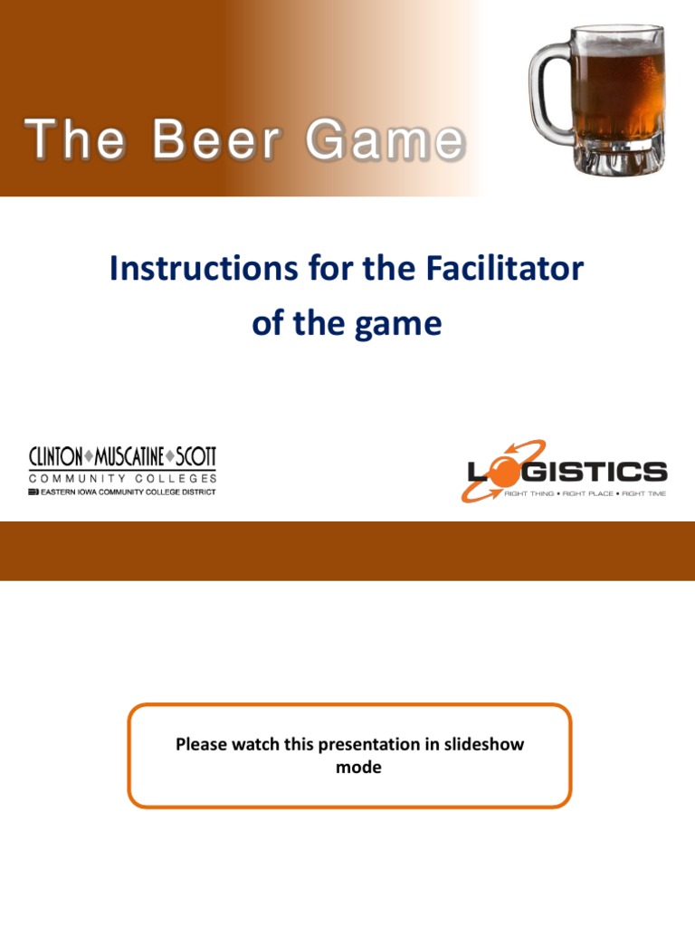 The Beer Game Instructions_v5 Inventory Supply Chain