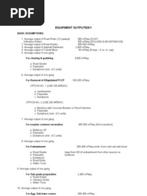 Dpwh-cost Estimate Guidelines