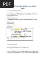 CCNA 2 Final Exam Question Ans Answer