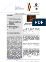Boletín Communis Opinio - Año 1, No. 10, Marzo 2009.