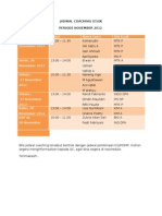 Jadwal Coaching November