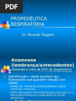 Propedeutica Respiratoria - Prof Ricardo Togashi