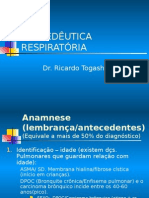 Propedeutica Respiratoria - Prof Ricardo Togashi