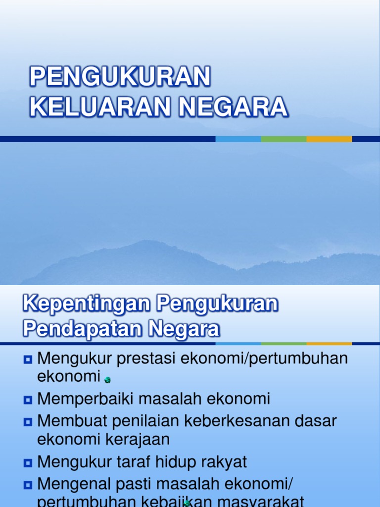Topik 2 Pengukuran Keluaran Negara Pdf