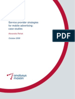 Service Provider Strategies For Mobile Advertising