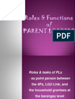 Roles and Functions of PL