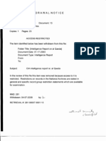 T1 B18 Intelligence Report On Al Qaeda FDR (1) - Entire Contents - Withdrawal Notice - 23 Pgs - 1-17-03 CIA Report 251