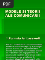 Modele Si Teorii Ale Comunicarii