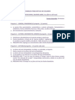 Modelo de Examen-Posibles Preguntas Sobre Baudelaire y El Posromanticismo