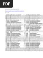 Parts List From Pacific Semicondutors