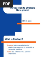 Chapter 1 - Introduction To Strategic Management