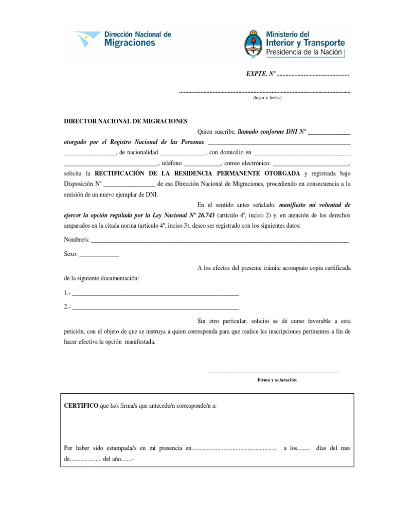 Formulario Identidad de Genero | PDF