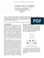 Design and Simulation of A QCA 2 To 1 Multiplexer