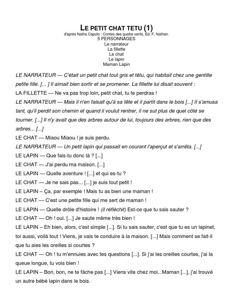 Chat Tetu Pdf Chats La Nature