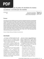 Aspectos Emocionais Da Pratica de Atividades de Aventura