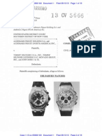 Audemars Piguet v. Tommy Hilfiger - Complaint