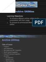 Archive Utilities: Learning Objectives