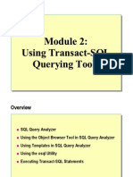 Module 2: Using T-SQL Querying Tools