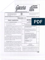 Ley de Emergencia Para Prevenir El Desabastecimiento de Granos Basicos