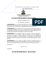 Ley de Autopsia Medica Obligatoria (Actualizada-07)