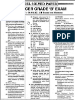 RBI Officer Grade B Exam 06.02.2011 Solved Paper