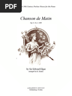 Chanson de Matin by Elgar For Piano Solo - PREVIEW