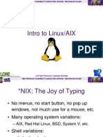 Intro To Linux/AIX: Information Technology Services