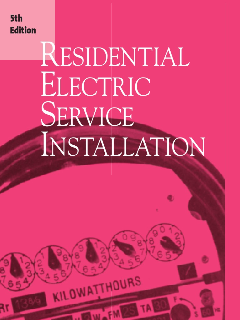 Residential Electric Service Installation | PDF | Electrical Connector ...