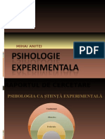 Psihologie Experimental A m.anitei