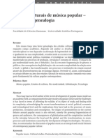 Pereira. Estudos Culturais de MÃºsica Popular, uma breve genealogia