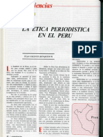 Experiencias La Ética Periodística en El Perú