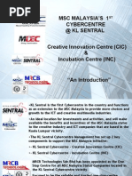 Download MSC Malaysia Creative Innovation  Incubation Center Facility  Services by Creative Malaysia SN16195433 doc pdf