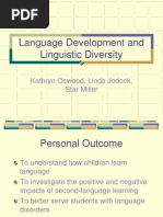 Language Development and Linguistic Diversity Power Point